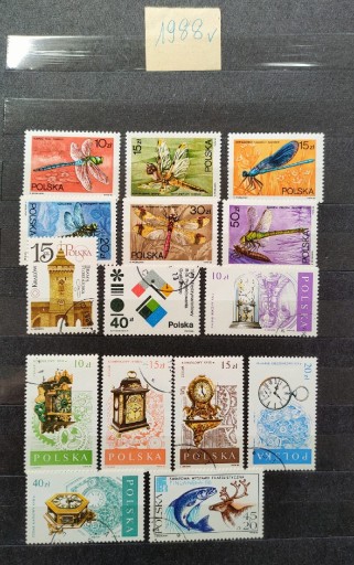 Zdjęcie oferty: 1988 rok zestaw znaczków pocztowych 