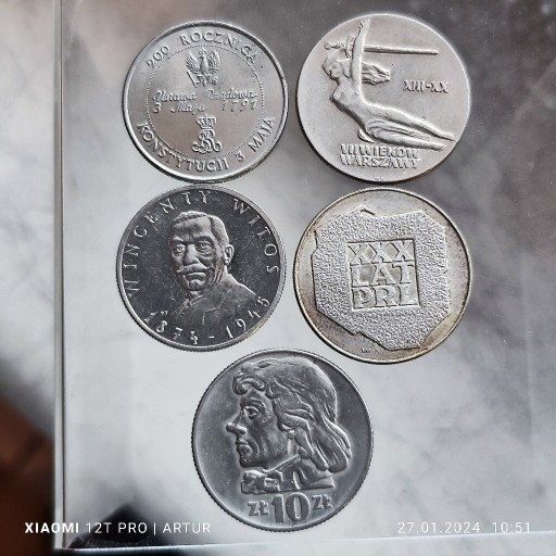 Zdjęcie oferty: 5 monet z epoki PRL