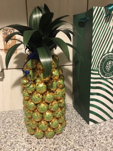 Zdjęcie oferty:  prezent z cukierków ananas imieniny urodziny ślub