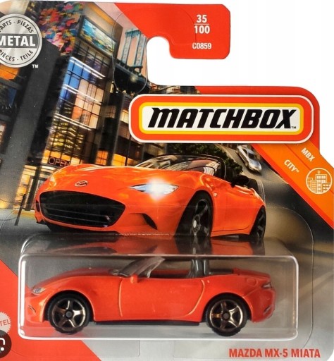 Zdjęcie oferty: Matchbox MAZDA MX5 MIATA metalik lakier specjalny