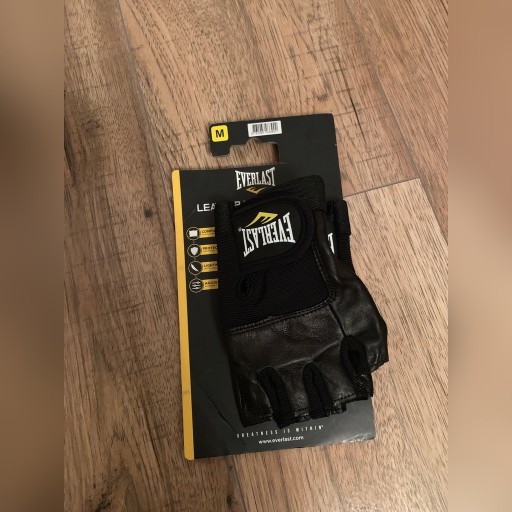 Zdjęcie oferty: Skorzane rekawiczki fitness  EVERLAST