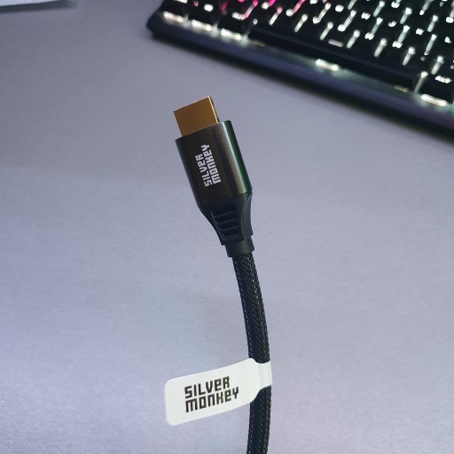 Zdjęcie oferty: Kabel silver monkey hdmi 2.1 w oplocie 2m 4k 120h 