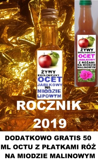 Zdjęcie oferty: ŻYWY EKOLOGICZNY OCET JABŁKOWY - 0,2L