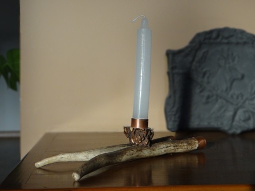 Zdjęcie oferty: Świecznik z poroża, ręcznie robiony, unikat. 