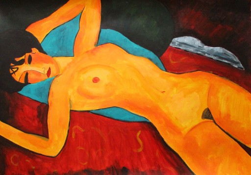 Zdjęcie oferty: Akt, Amedeo Modigliani, 100x70 cm.