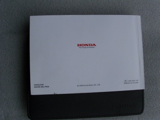 Zdjęcie oferty: HONDA CITY Instrukcja obsługi rok 2006 fabryczna