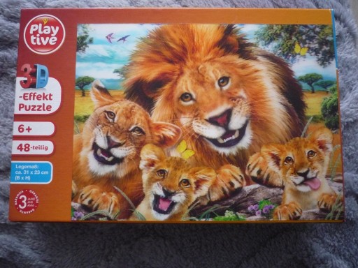 Zdjęcie oferty: Puzzle 3 D 48 elementów  lwy