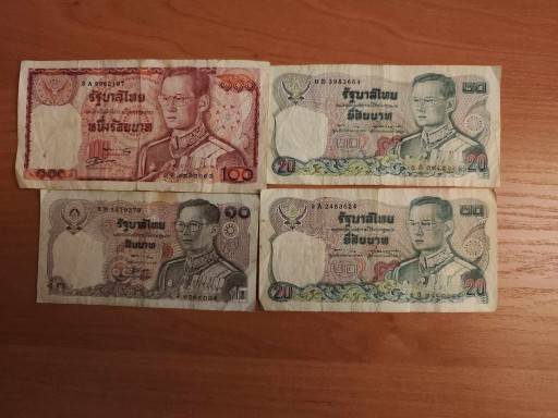 Zdjęcie oferty: Tajlandia banknoty plus 3 monety gratis