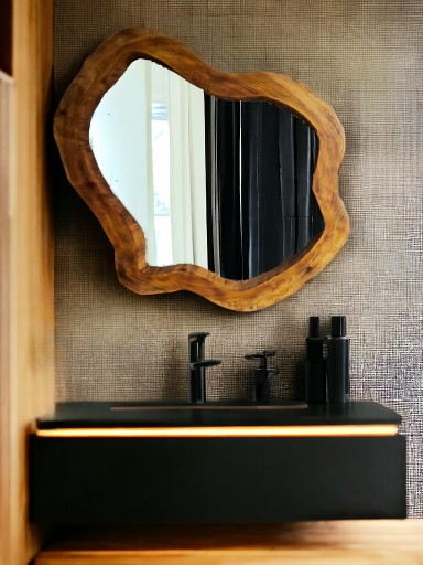Zdjęcie oferty: Designerskie lustro do łazienki drewniane