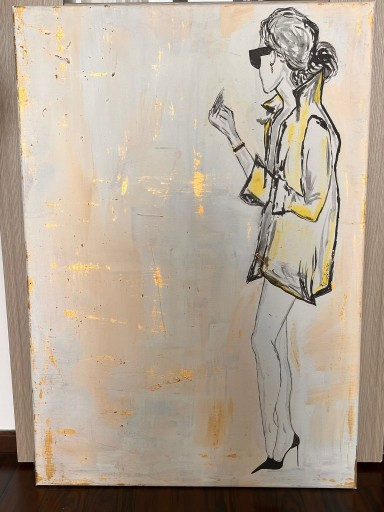 Zdjęcie oferty: Obraz na płótnie 70x100 cm z dedykacją z tyłu