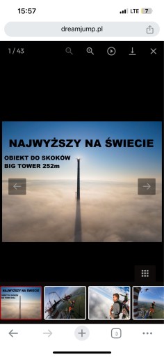 Zdjęcie oferty: Dream Jump Skok na bungee 252 metry, Szczecin 