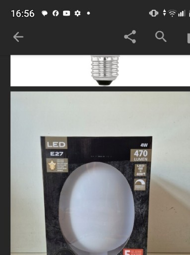 Zdjęcie oferty: Dekoracyjna żarówka bańka LED Eglo sciemnialna 4 W E27  2700K ciepła 