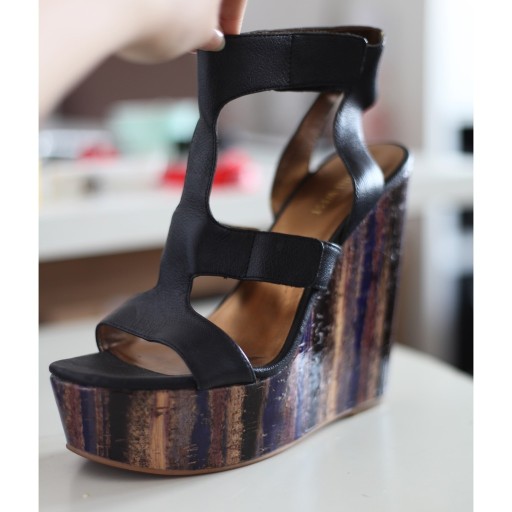 Zdjęcie oferty: NINE WEST wysokie buty na koturnie r 40 / 9M