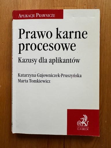 Zdjęcie oferty: PRAWO KARNE PROCESOWE KASUSY DLA APLIKANTÓW