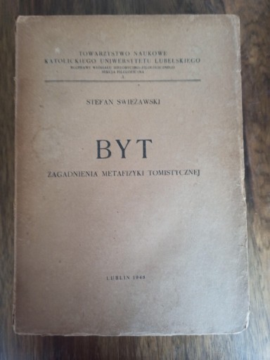 Zdjęcie oferty: Byt Stefan Świeżawski 1948