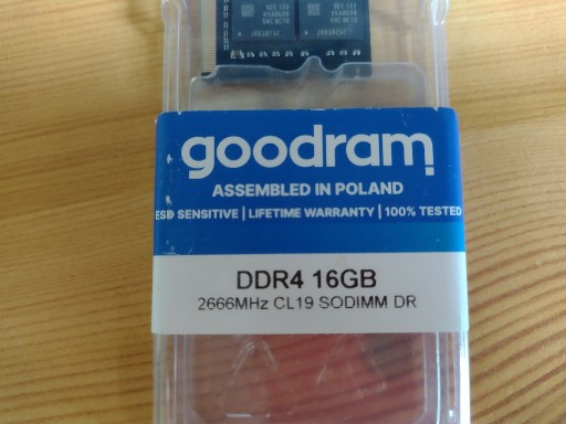 Zdjęcie oferty: Nowa pamięć Goodram DDR4 16GB SODIMM