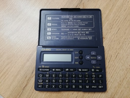 Zdjęcie oferty: Casio Digital Diary SF-2000 notatnik kalkulator