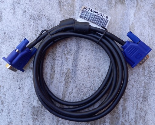 Zdjęcie oferty: kabel vga, 1,5m, 15 pinów, monitor