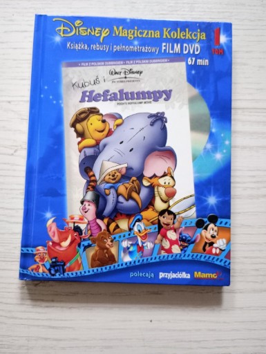 Zdjęcie oferty: Kubuś i Hefalumpy DVD+ książka,rebusy 