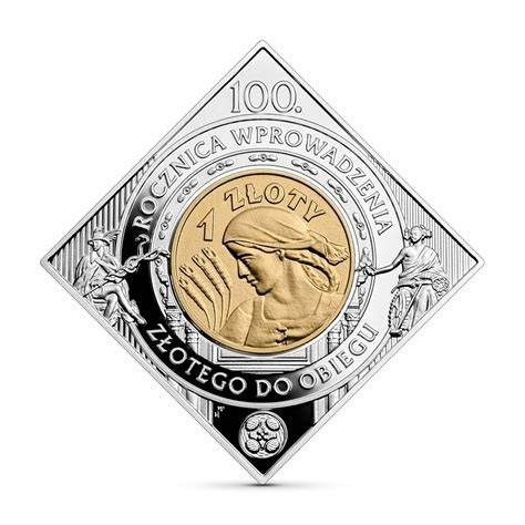 Zdjęcie oferty: 1 zł, 100. rocznica wprowadzenia złotego do obiegu, Srebrna moneta, 2024