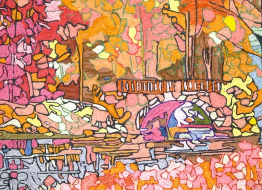 Zdjęcie oferty: Obraz | Most z jesiennych snów | 41,5cm/21,5cm