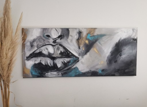 Zdjęcie oferty: Obraz akrylowo olejny w czeluści 30x70