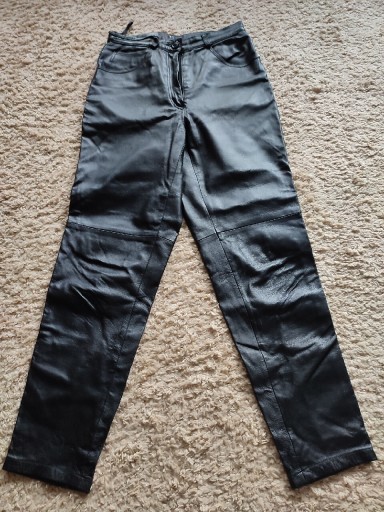 Zdjęcie oferty: Spodnie skórzane czarne