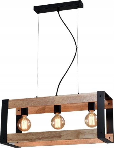 Zdjęcie oferty: Lampa nowoczesna stalowo drewniana