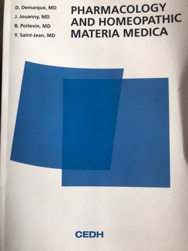 Zdjęcie oferty: PHARMACOLOGY AND HOMEOPATHIC MAT MED - homeopatia 