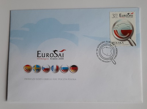 Zdjęcie oferty: KRAKÓW 2008/VII KONGRES EUROSAI FDC