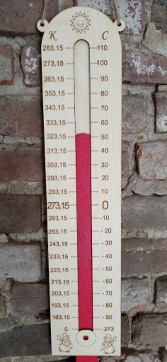 Zdjęcie oferty: Termometr edukacyjny Kelwin Celsjusz 57x13 cm