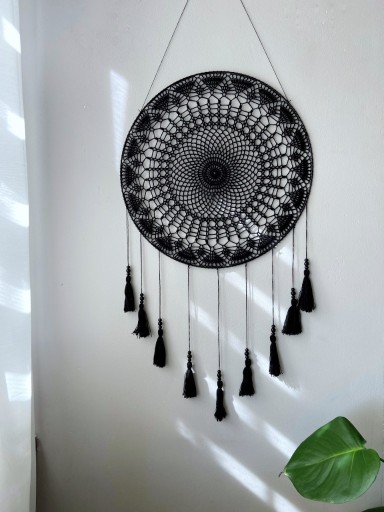 Zdjęcie oferty: Zawieszka okienna Czarna 40cm  mandala