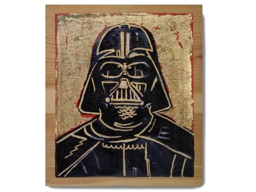 Zdjęcie oferty: Lord Vader jako ikona,  Star Wars - malowany obraz