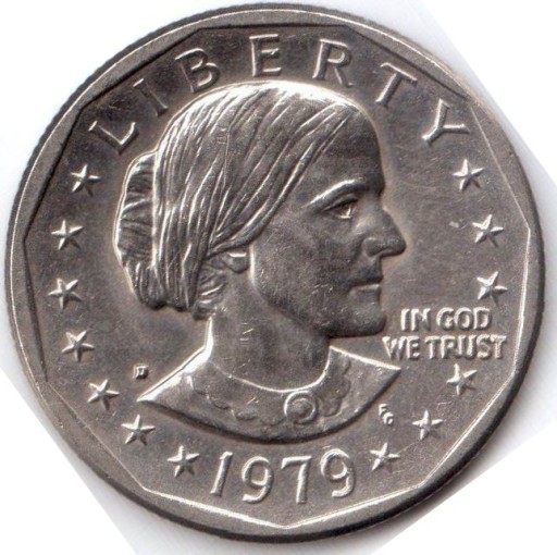 Zdjęcie oferty: USA, 1 dolar 1979 Susan Anthony, KM#207, XF