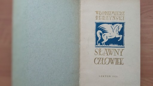 Zdjęcie oferty: Perzyński, Sławny człowiek, 1923