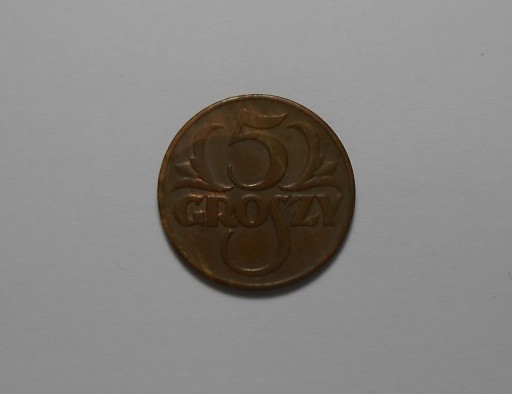 Zdjęcie oferty: stara moneta 5 groszy 1938