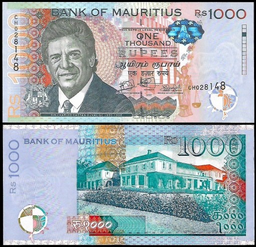 Zdjęcie oferty: * MAURITIUS 1000 rupii 2022 P-63b stan UNC