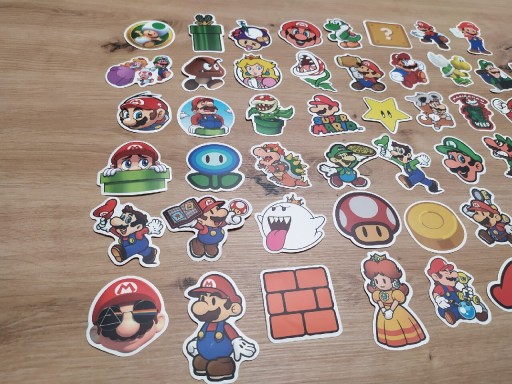 Zdjęcie oferty: Zestaw naklejek 50 sztuk z serii Mario Bros 