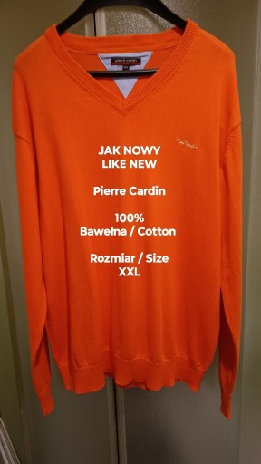 Zdjęcie oferty: PIERRE CARDIN  Męski sweter, 100% Bawełna, Roz XXL