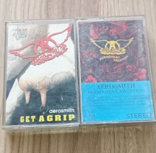 Zdjęcie oferty: Aerosmith get a grip permanent vacation kasety