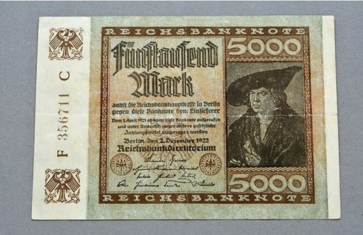 Zdjęcie oferty: NIEMCY 5000 MAREK 1922 