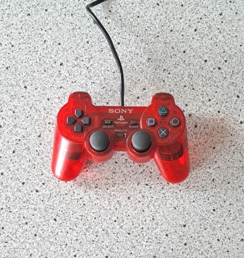 Zdjęcie oferty: Pad Sony SCPH-10010, PS2, oryginał, Crimson Red