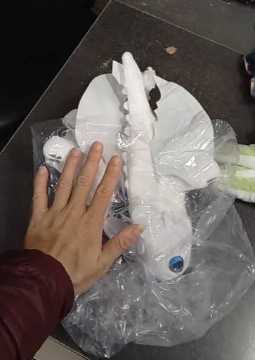 Zdjęcie oferty: Biala maskotka szczerbatek 30 cm dla dzieci