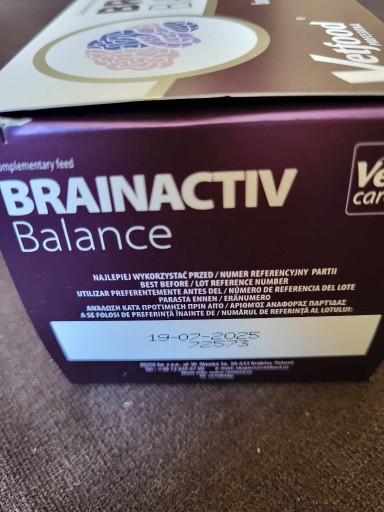 Zdjęcie oferty: Vetfood Brainactiv Balance 100 kapsułek
