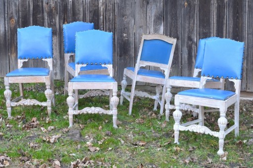Zdjęcie oferty: Sześć starych krzeseł retro vintage
