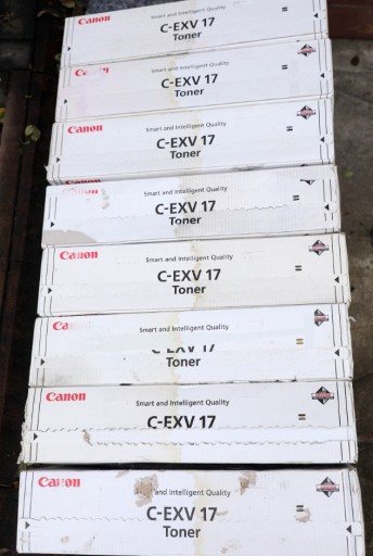 Zdjęcie oferty: 8x Canon C-EXV 17 Zestaw 8 szt. NOWY MIX TONERÓW