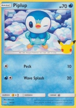 Zdjęcie oferty: Piplup - karta Pokemon (McDonald's 2021)