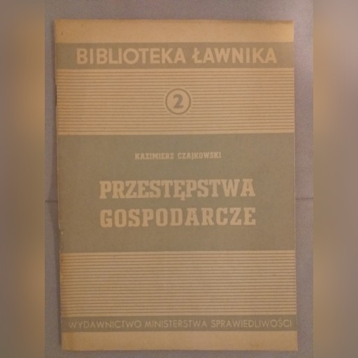 Zdjęcie oferty: Przestępstwa gospodarcze