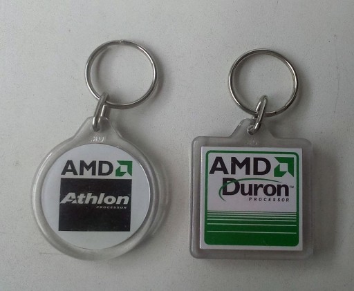 Zdjęcie oferty: Oryginalne breloczki AMD Duron + Athlon Procesor