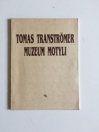 Zdjęcie oferty: TOMAS TRANSTROMER NOBEL 2011- autograf w książce